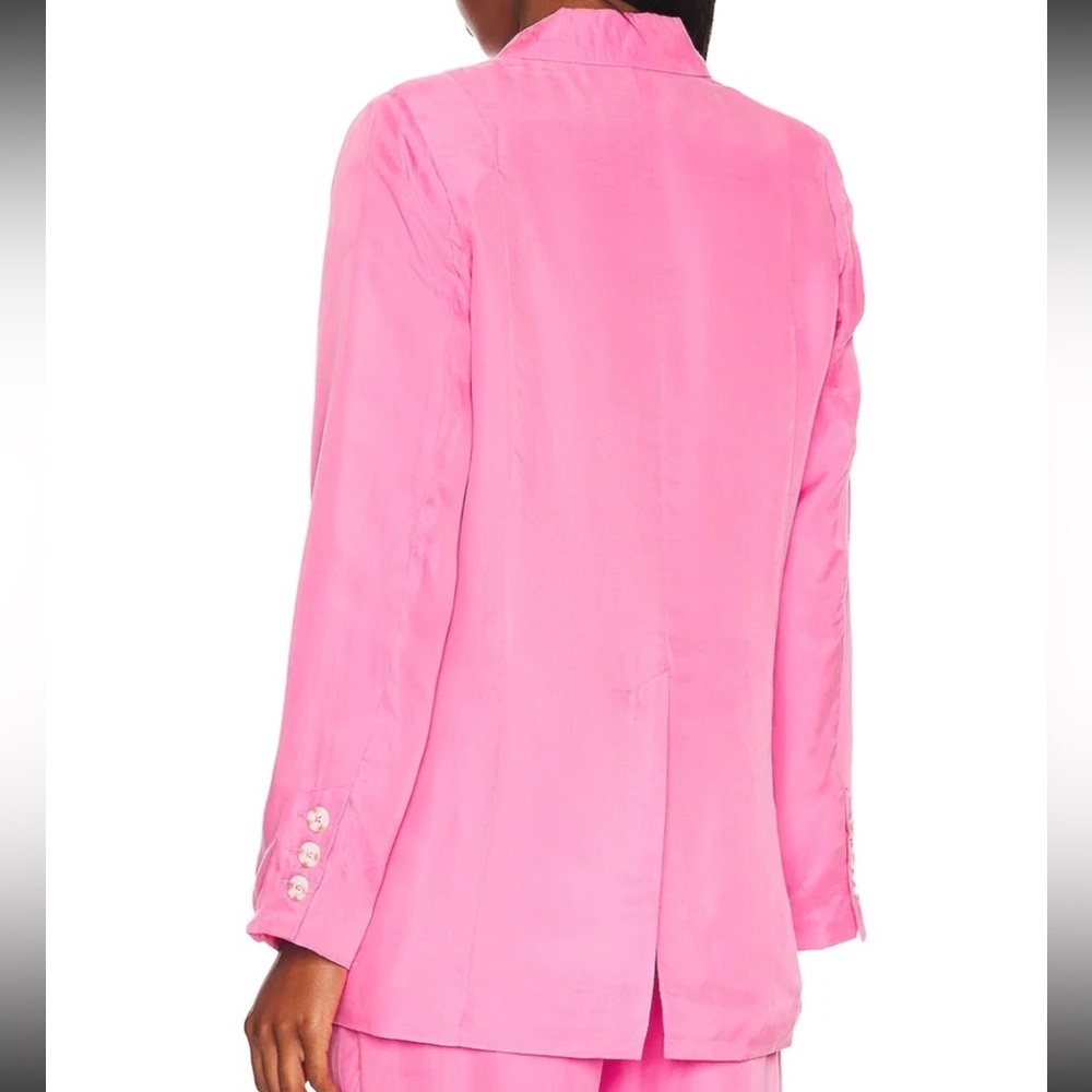 NWT Ena Pelly Lillian Curpo Pink Blazer 4 Preppy Lightweight Soft Summer Workwe - Picture 10 of 14